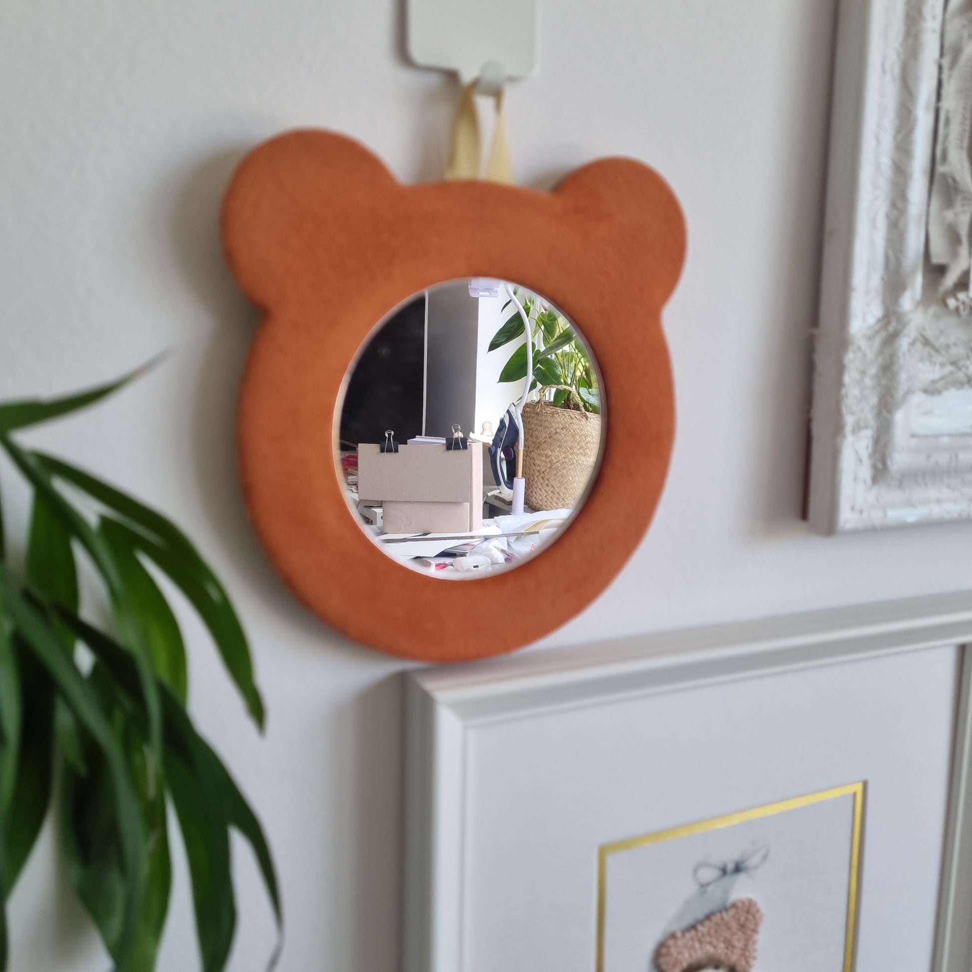 Veidrodis "Oranžinis meškis"  rvcreativestudio