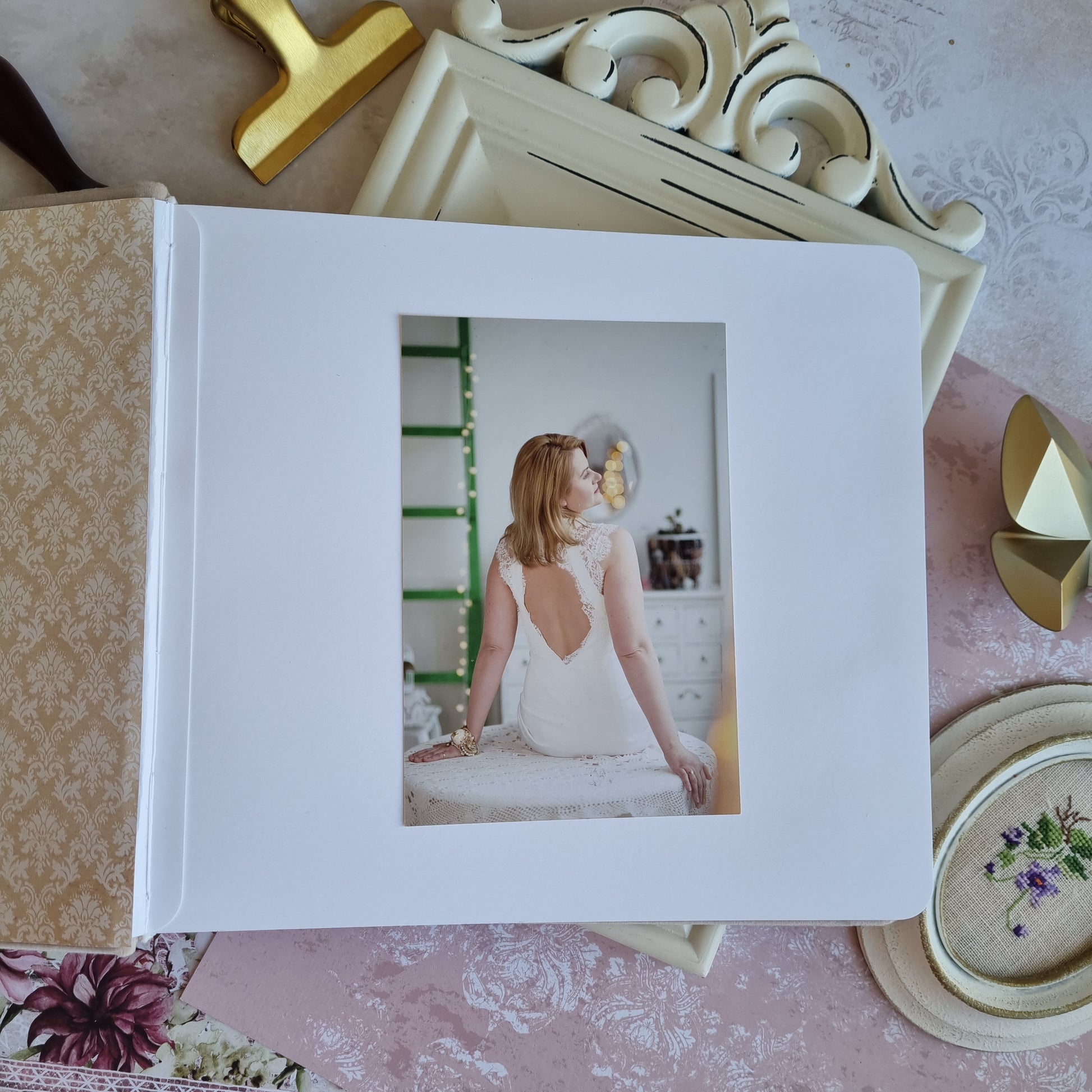 Rankų darbo vestuvių albumas "Nude"  rvcreativestudio