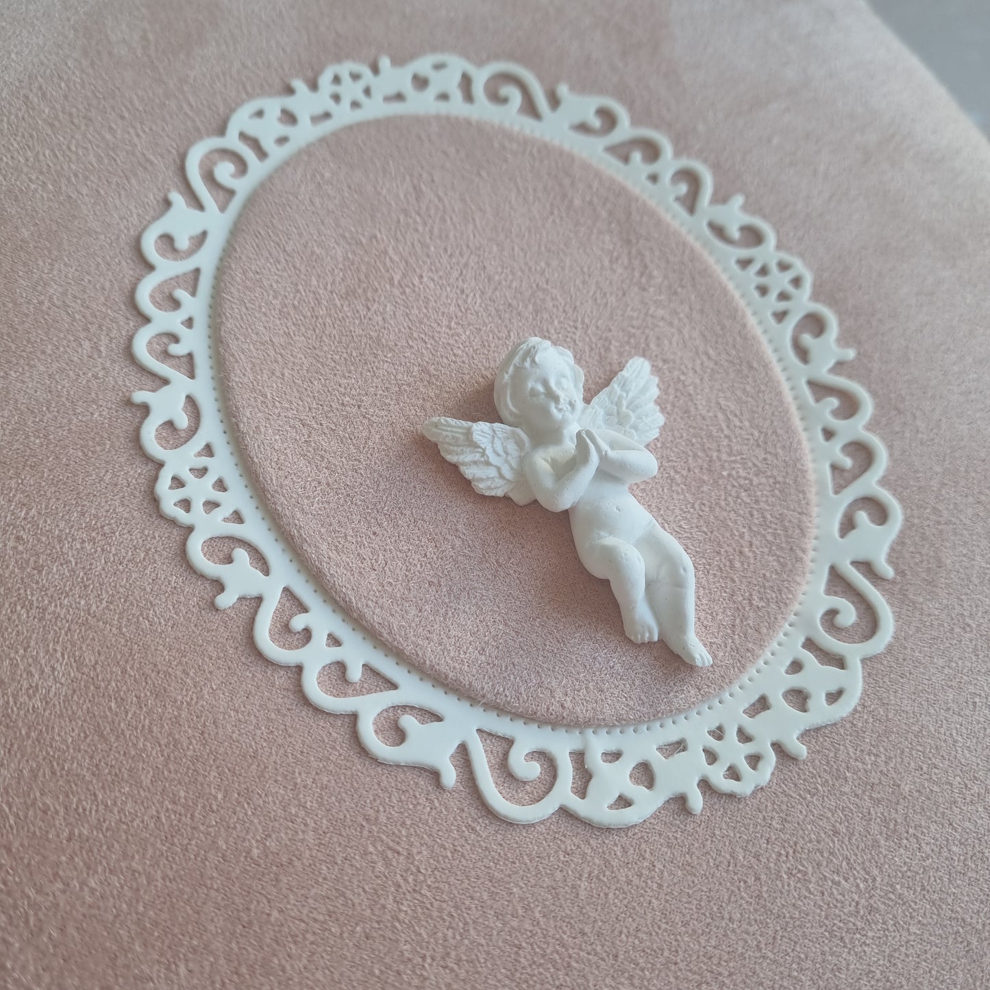 Rankų darbo krikšto knyga "Angelėlis" rvcreativestudio