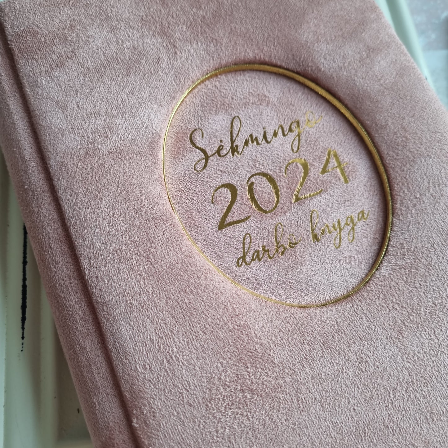 Darbo knyga 2024 "Rožinė" rvcreativestudio