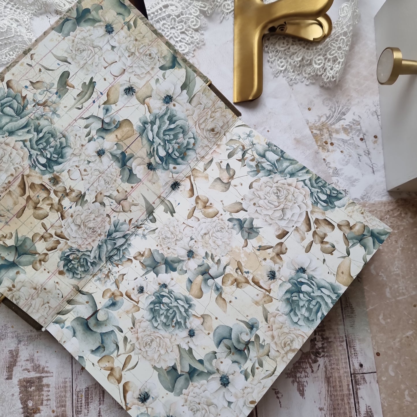Rankų darbo knygutė užrašams "Vintage"