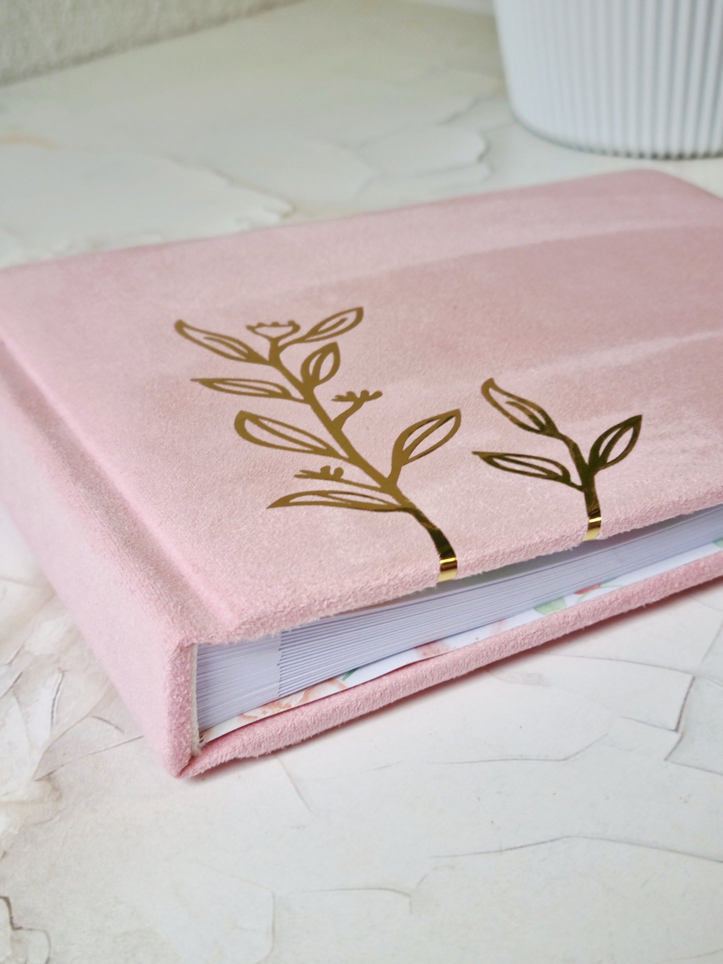 Rankų darbo albumas "Pink Floral"