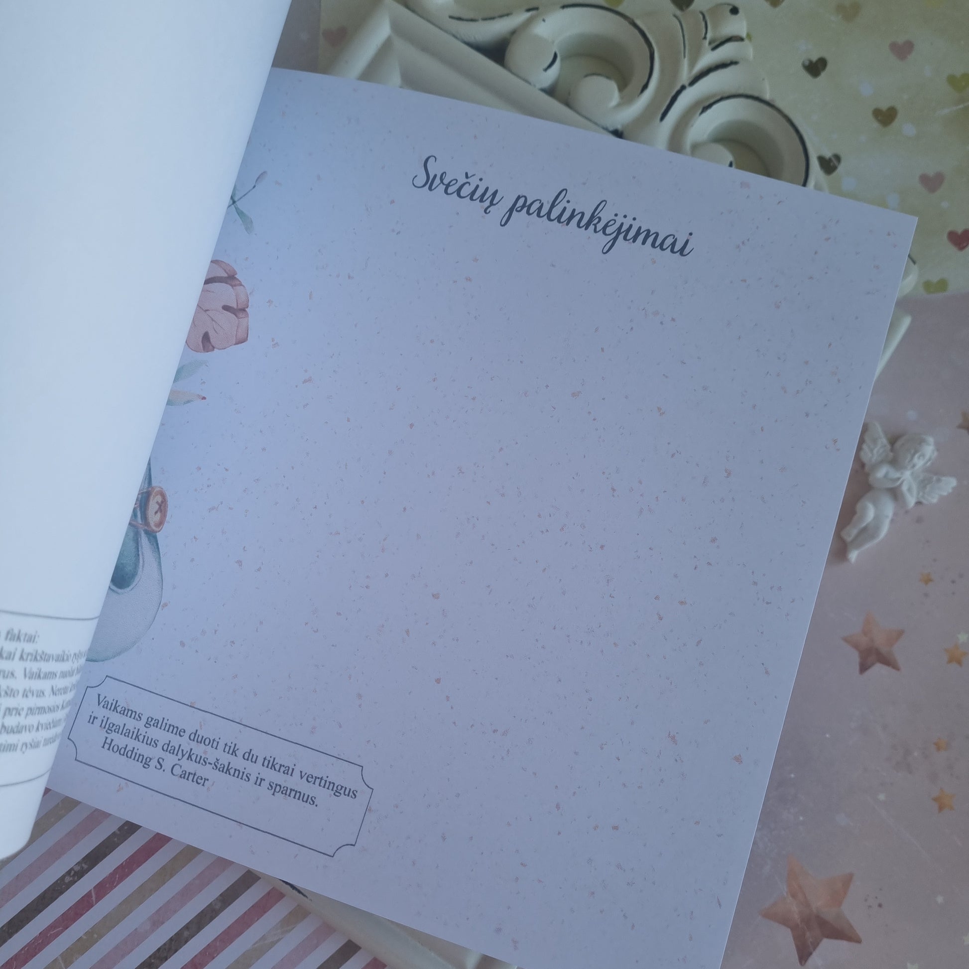 Rankų darbo krikšto knyga "Angelėlis"  rvcreativestudio   