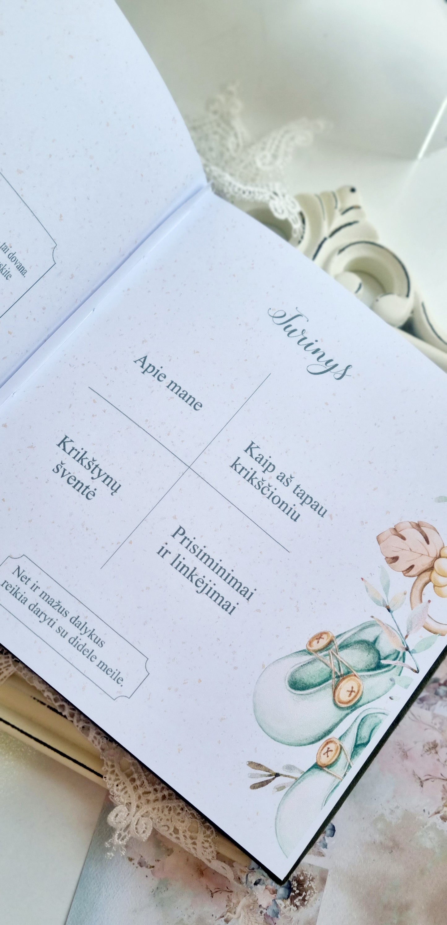 Krikšto knyga berniukui "Meškutis"