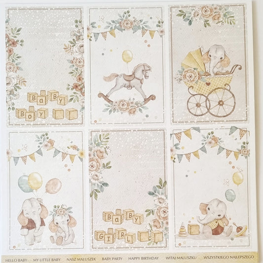 Iškarpų lapas Craft&You design "Baby party"