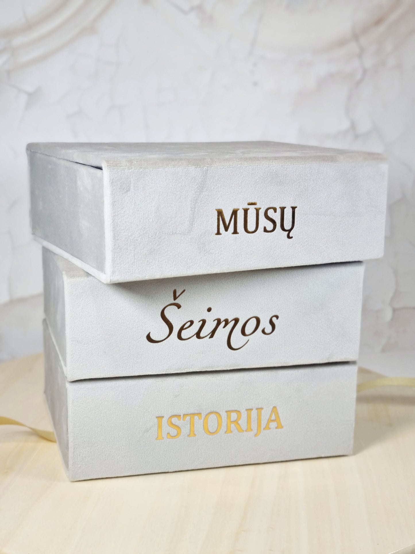 Dėžučių nuotraukoms trio "Mūsų šeimos istorija: