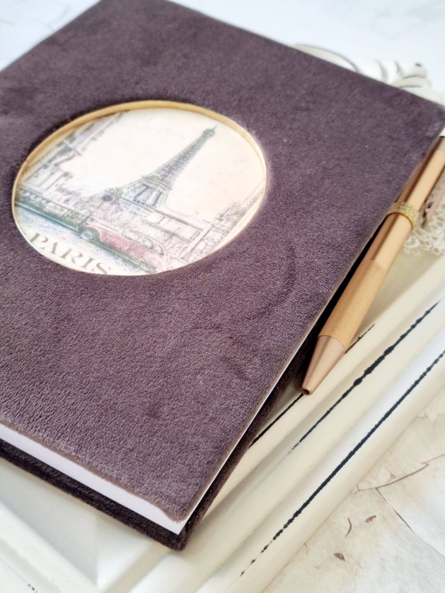 Rankų darbo kelionių žurnalas "Paris"