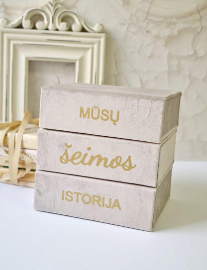 Dėžučių nuotraukoms trio "Mūsų šeimos istorija: