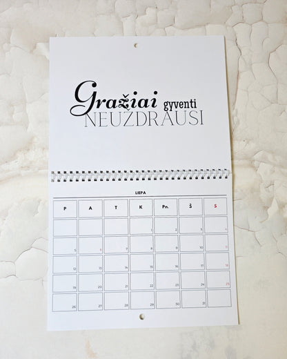 Sieninis kalendorius "Geriausia diena 2027"