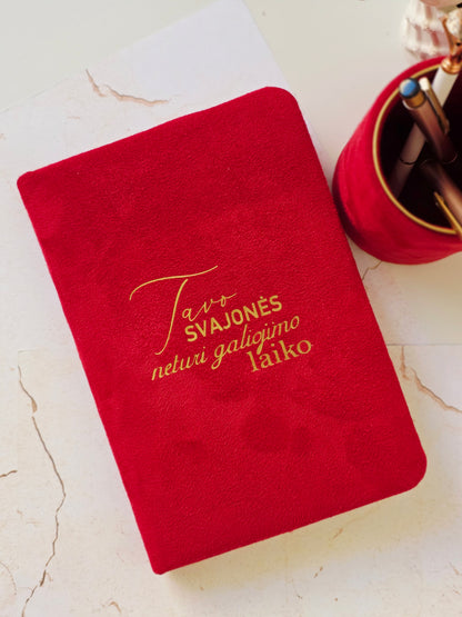 Rankų darbo knyga užrašams "Svajonės"