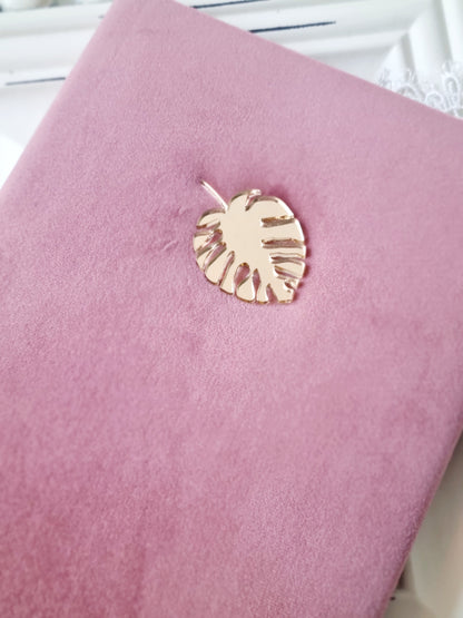 Rankų darbo užrašu knyga "Monstera"