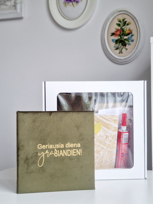 Užrašų knygos gamybos rinkinys "Geriausia diena"