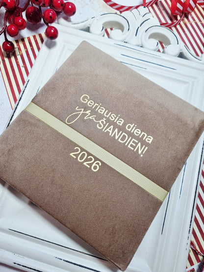 Darbo knyga kalendorius 2026 "Geriausia diena"