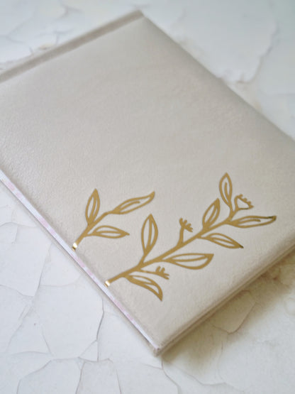 Rankų darbo albumas "Cream Floral"