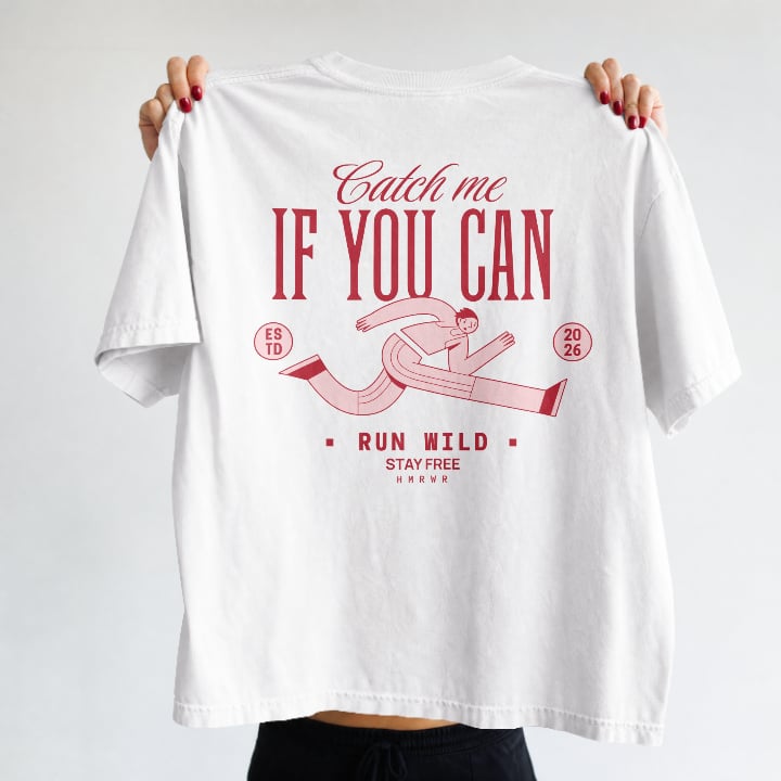 Marškinėliai "Catch me if you can"