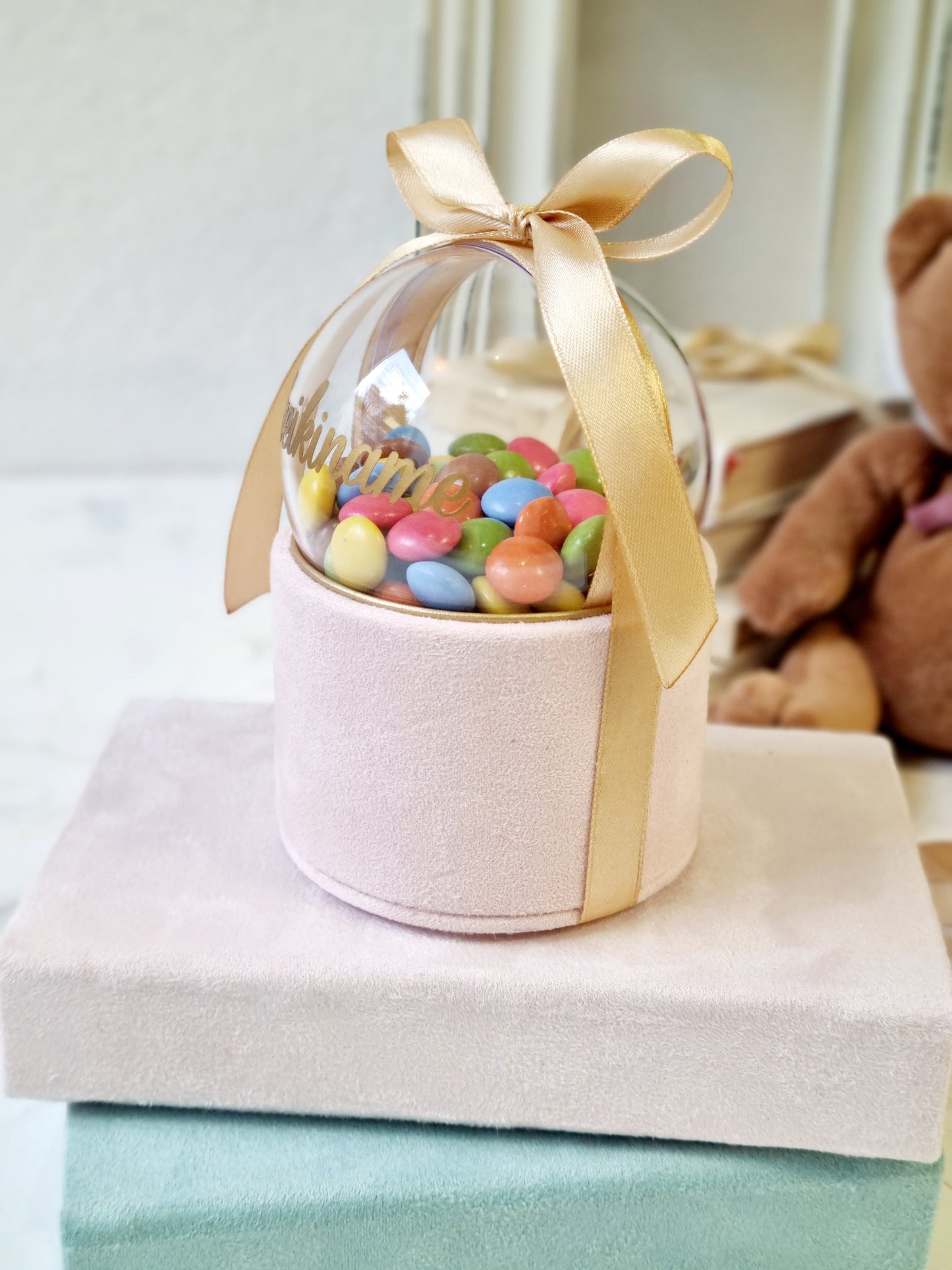 Žinutė burbule, rankų darbo dovana- kvietimas, sveikinimas