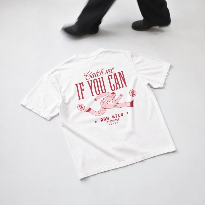 Marškinėliai "Catch me if you can"