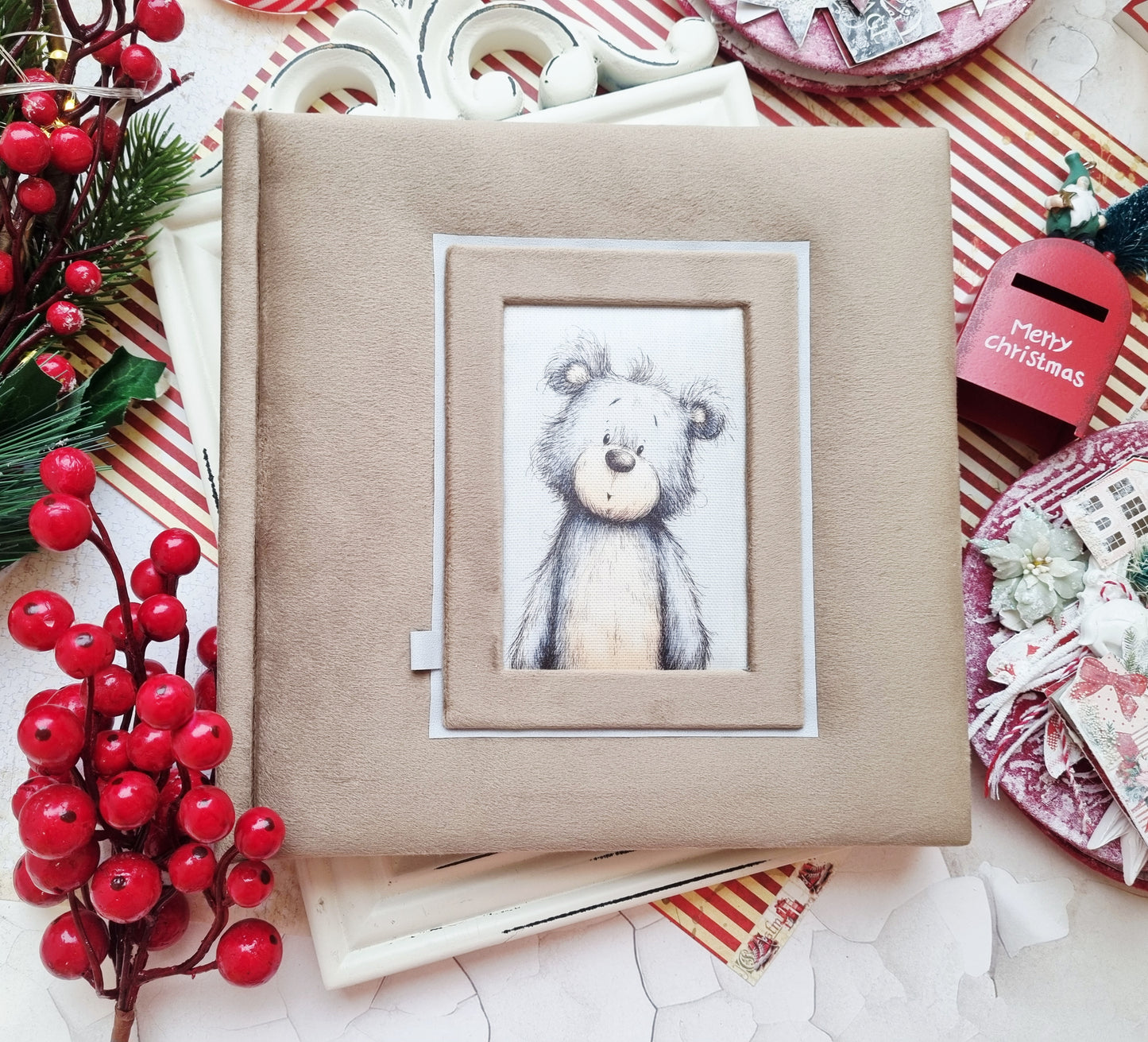 Rankų darbo albumas "Blue Teddy"