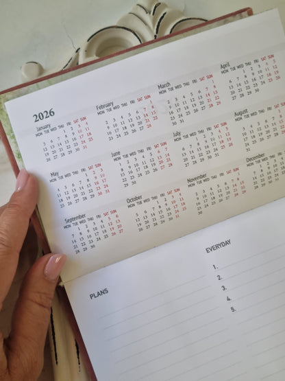 Kalendorius anglų kalba 2026 "Planuok"