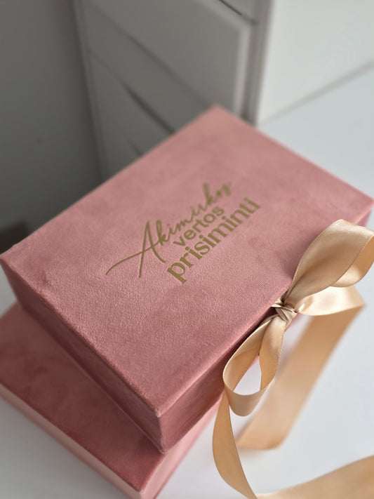 Rankų darbo nuotraukų dėžutė "Akimirkos vertos prisiminti"