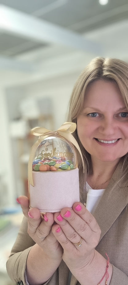 Žinutė burbule, rankų darbo dovana- kvietimas, sveikinimas