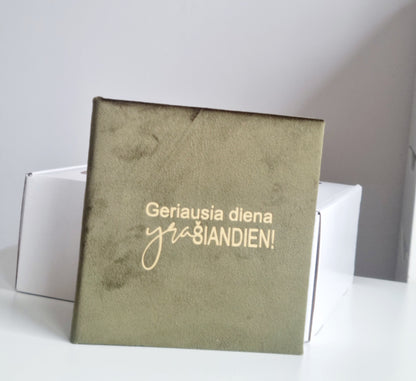 Užrašų knygos gamybos rinkinys "Geriausia diena"