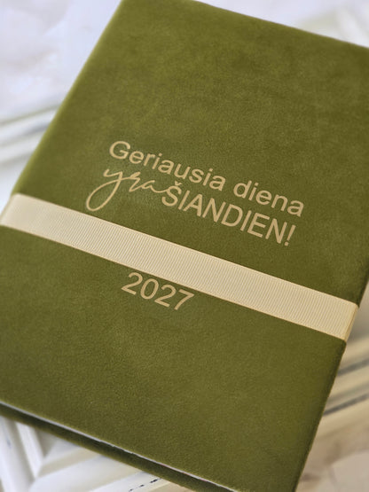 Darbo knyga 2027 "Geriausia diena" be dėžutės