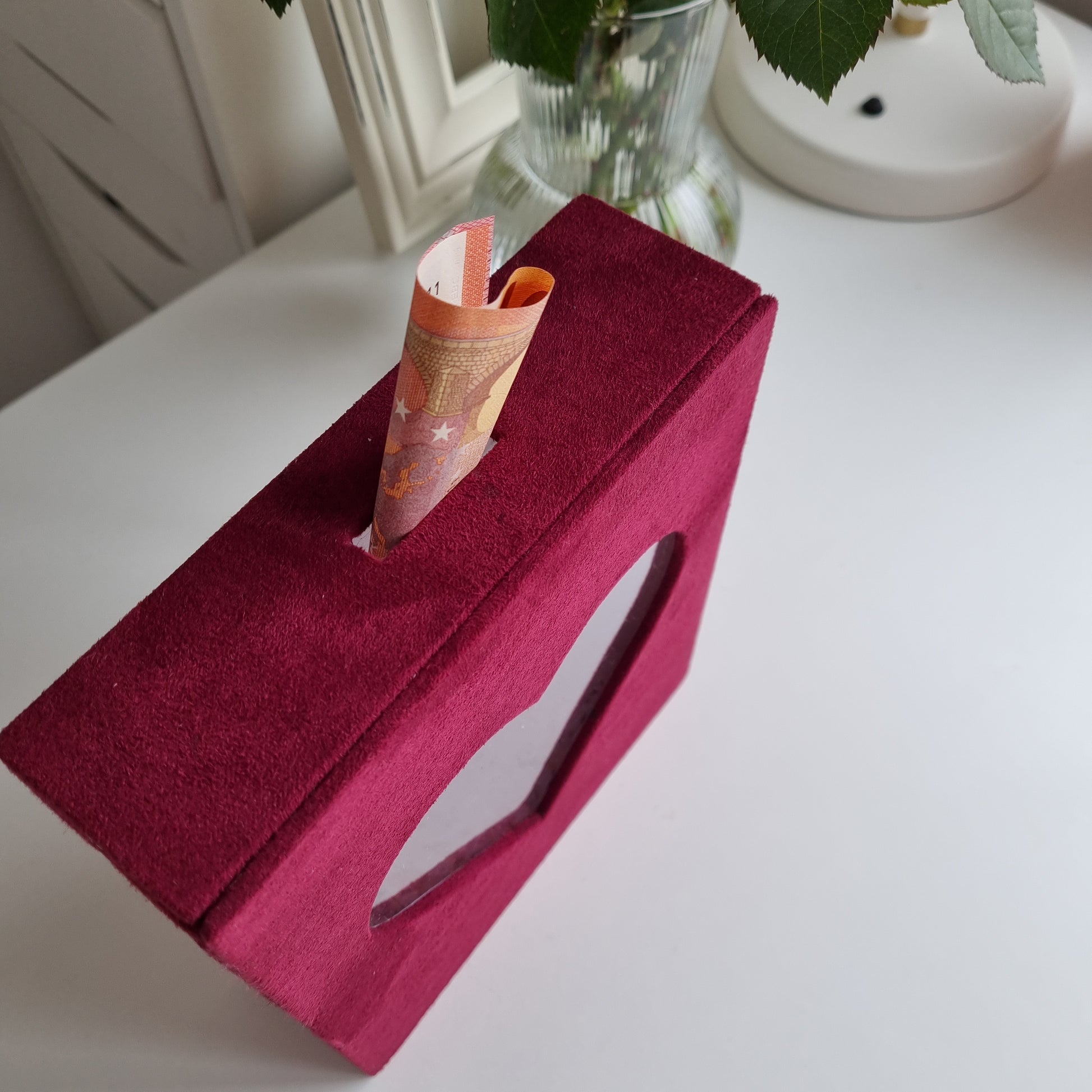 Rankų darbo taupyklė "Bordo"  rvcreativestudio   